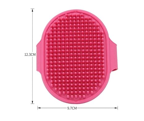 Dog Grooming Supplies, Dog Hair Brush, Cat Hair Brush, Pet Brush, Dog Bath Brush (Black)