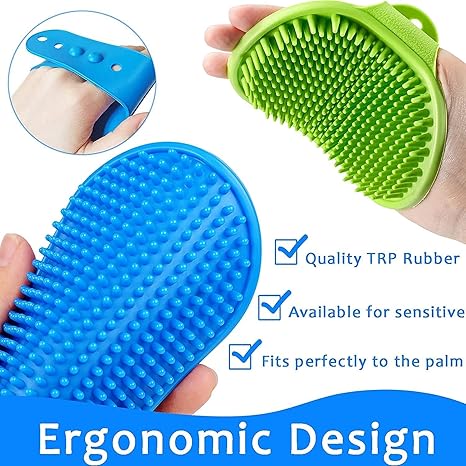 Dog Grooming Supplies, Dog Hair Brush, Cat Hair Brush, Pet Brush, Dog Bath Brush (Black)