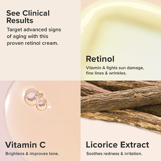 (B00L5O2ZXK) - Paula's Choice CLINICAL 1% Retinol Treatment Cream with Peptides, Vitamin C & Licorice Extract, Anti-Aging & Wrinkles, 1 Ounce